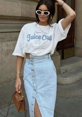 Look boho chic con denim