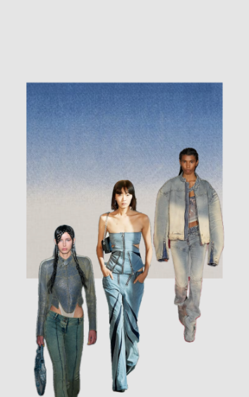 Mujeres luciendo ropa denim