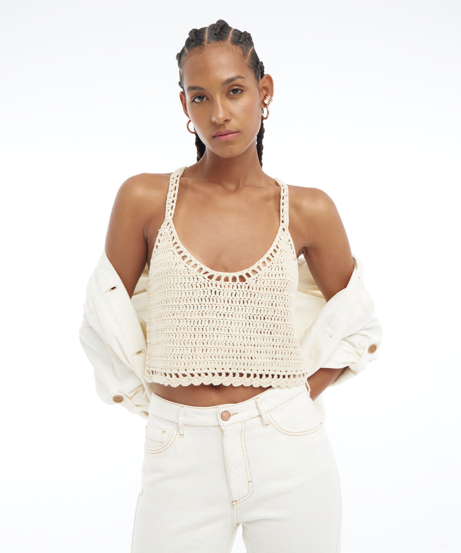 Camiseta crochet tirantes best sale