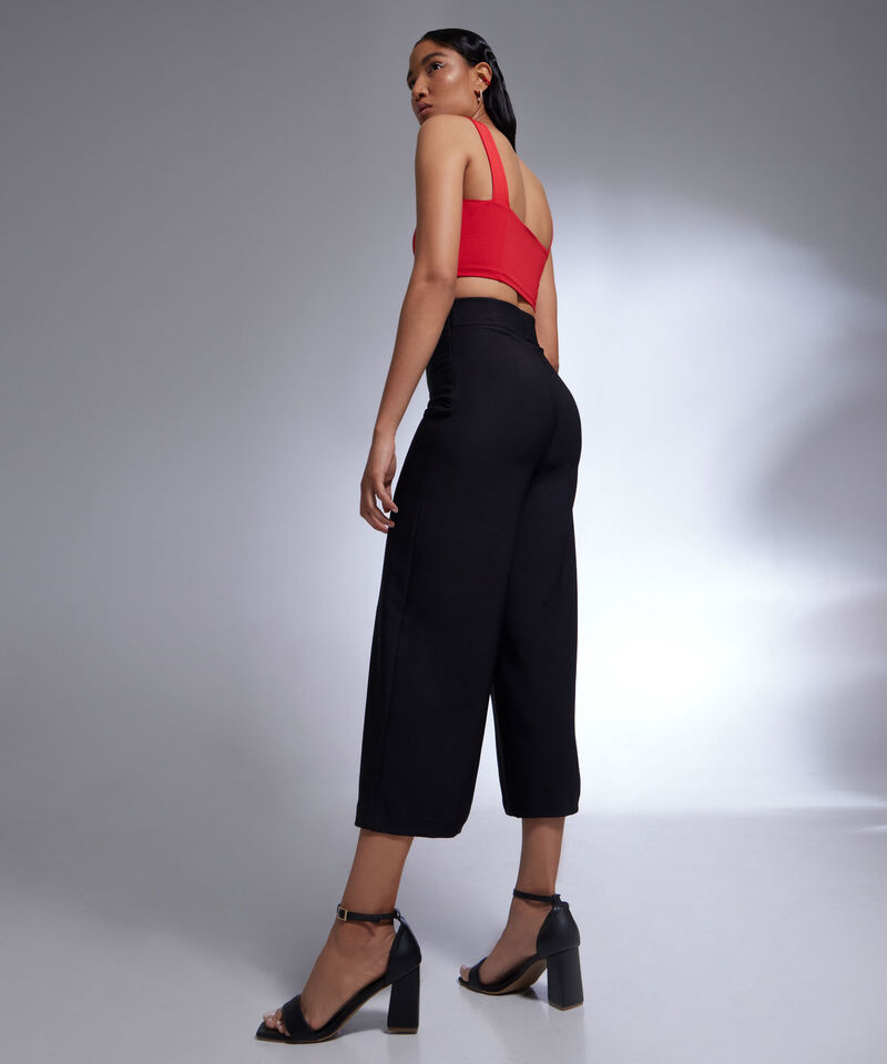 Camiseta Para Mujer Tipo Crop Manga Sisa Con Cut Out, Rojo, hi-res