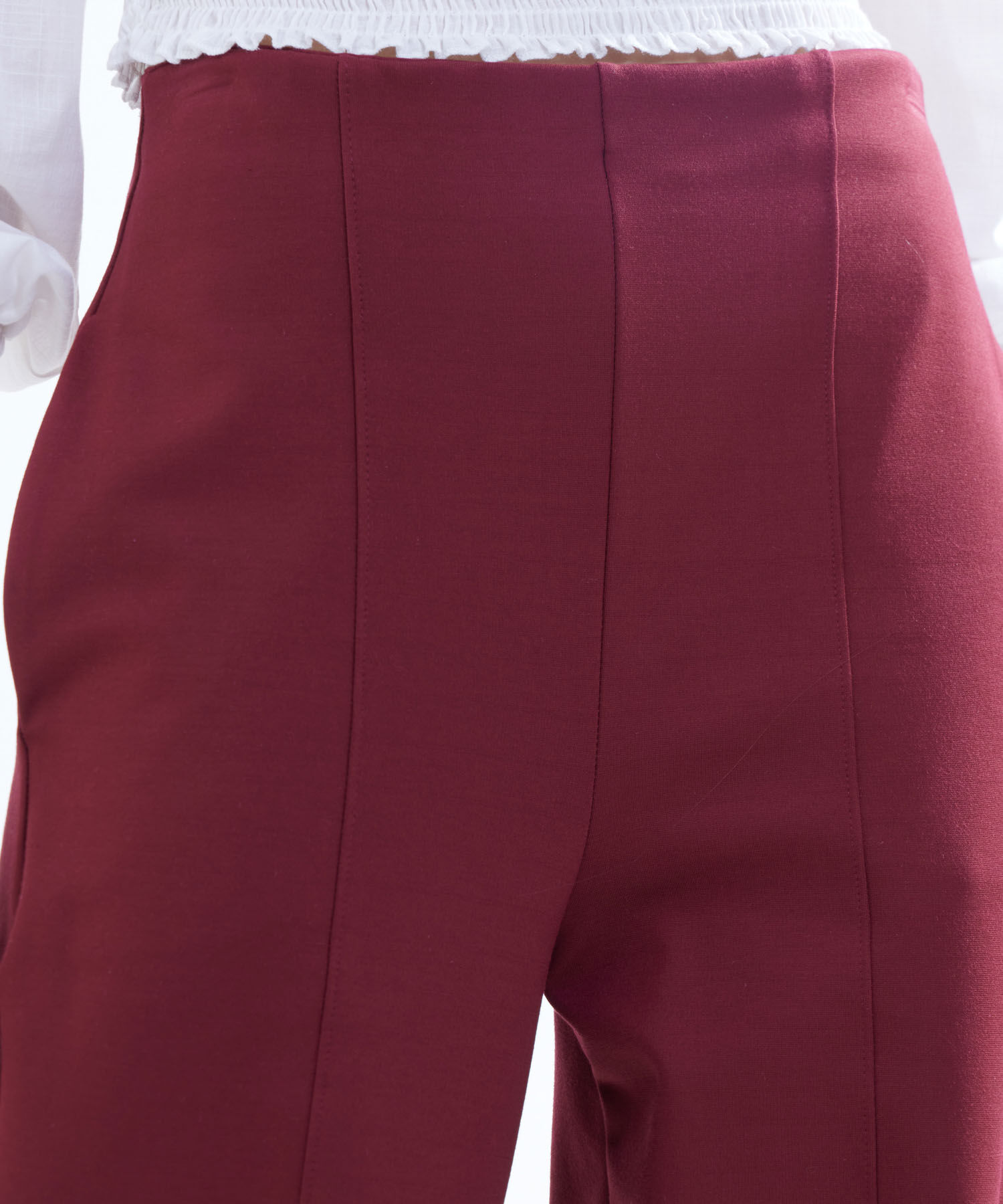 Pantal&oacute;n Sastre Con Costuras, Vino, hi-res