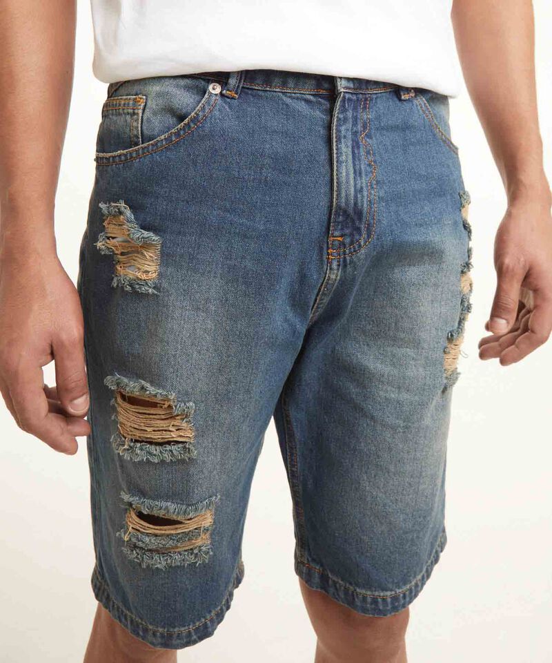 Bermudas jeans hombre