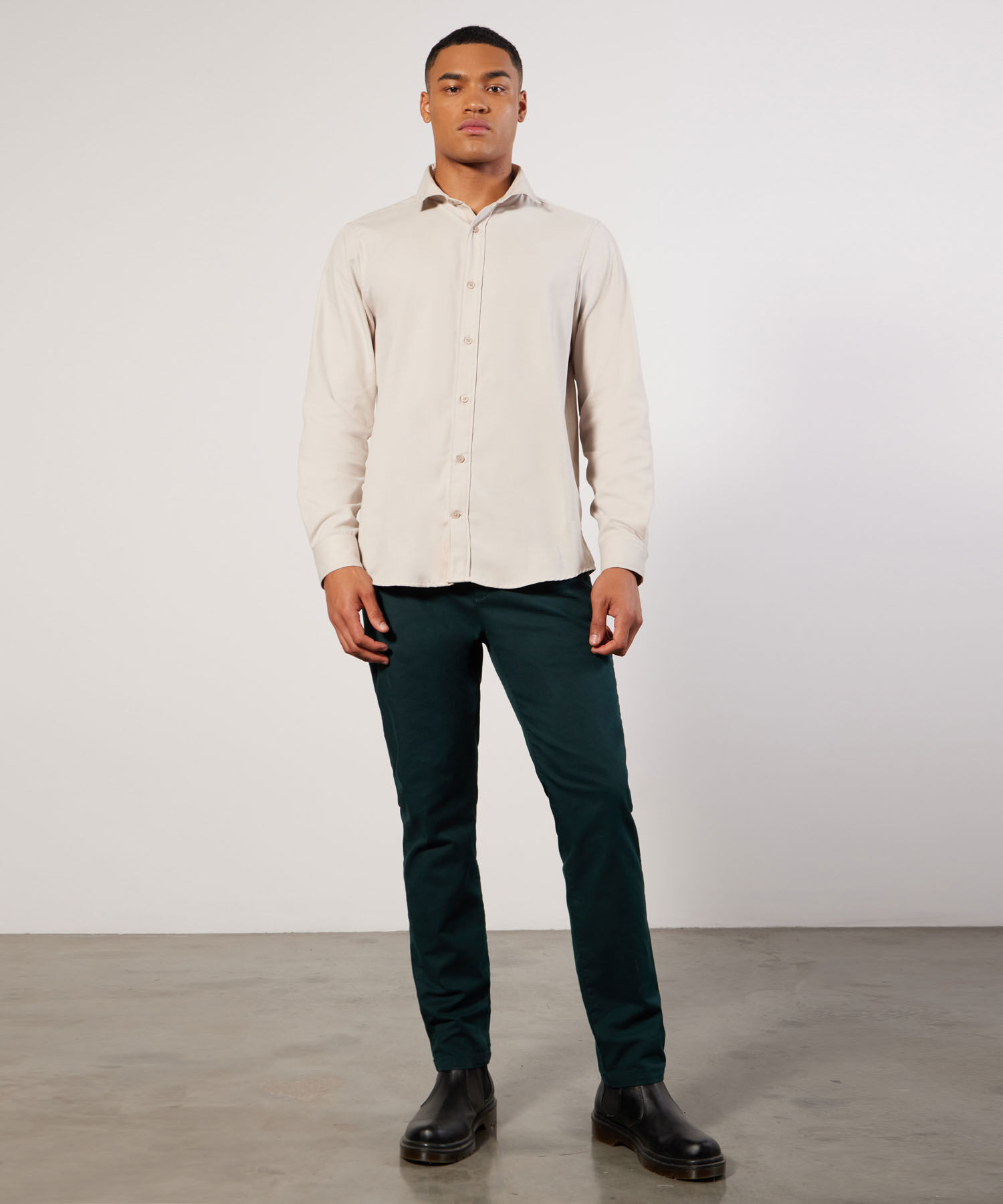 Pantal&oacute;n Tipo Chino con Bolsillos, VerdeOscuro, hi-res