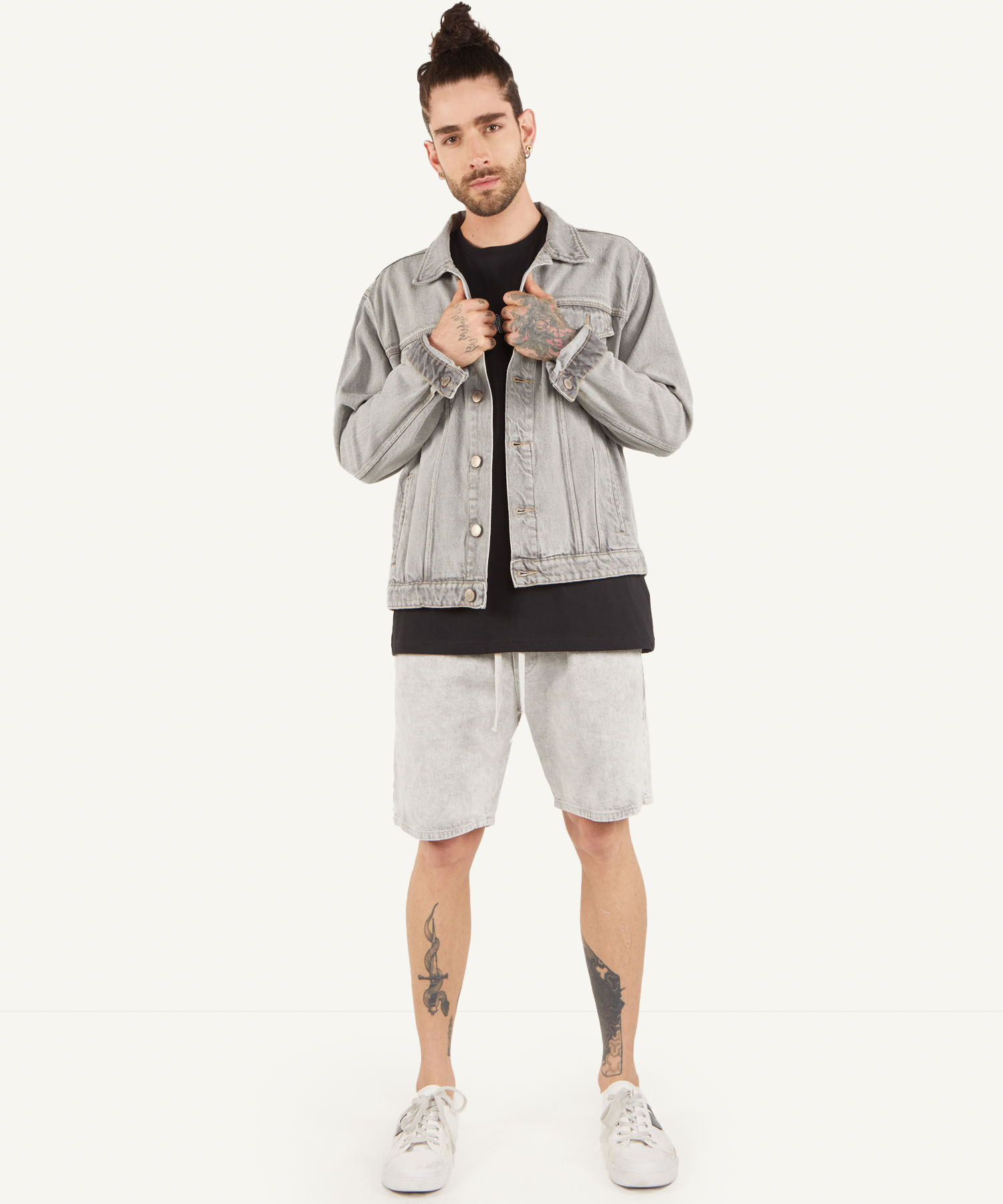 Bermudas jeans hombre