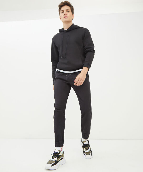Jogger con Cord&oacute;n para Hombre, Negro, hi-res image number null