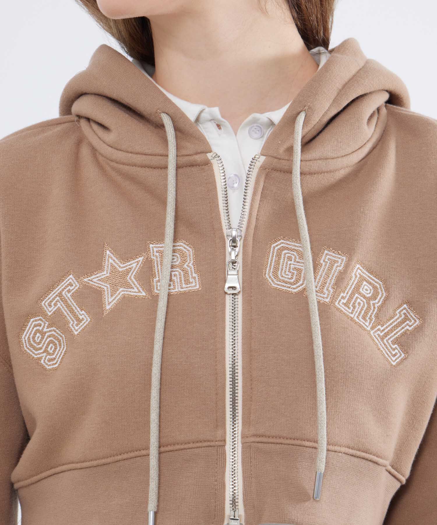 Hoodie Crop con Bordado|Compra Online|SEVEN SEVEN