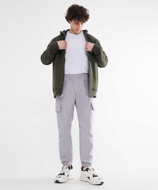 Jogger con Bolsillos Cargo, Gris, hi-res image number null
