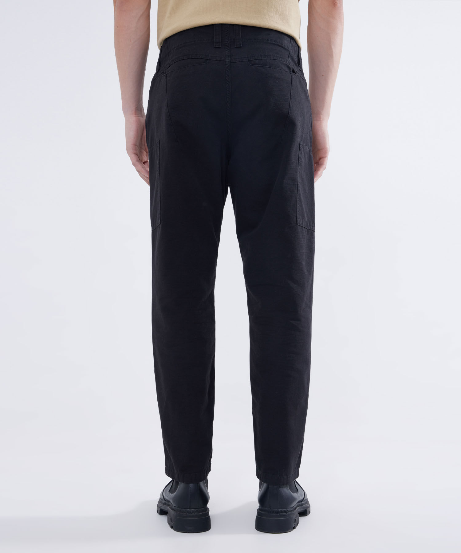 Pantal&oacute;n Cargo con Cortes, Negro, hi-res
