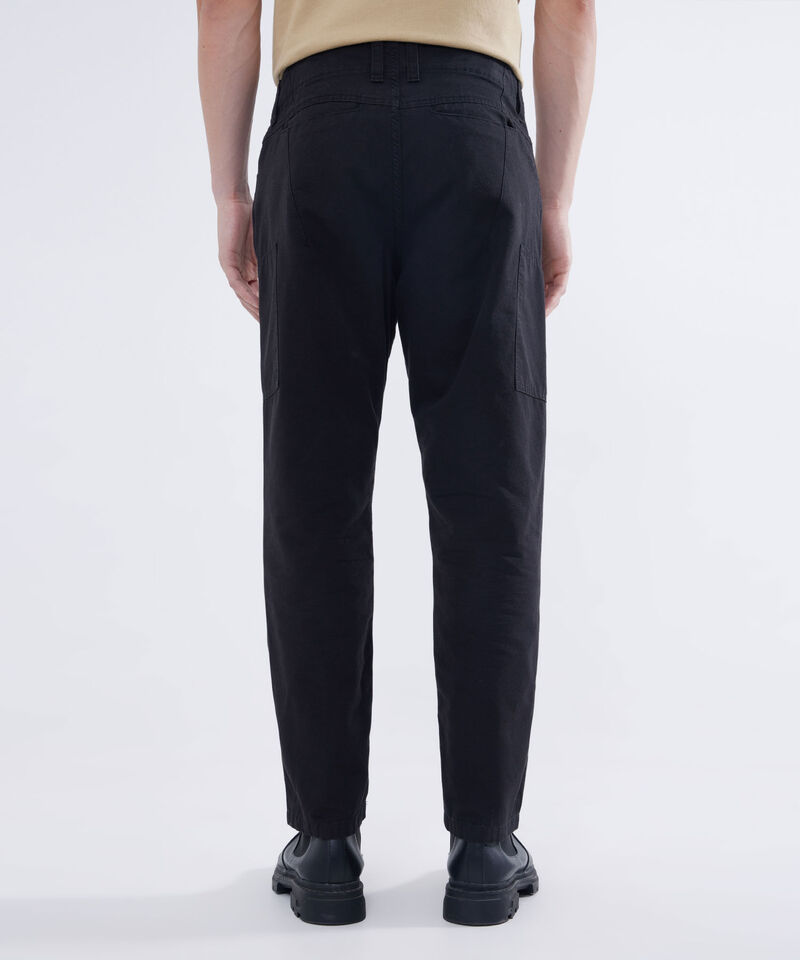 Pantal&oacute;n Cargo con Cortes, Negro, hi-res