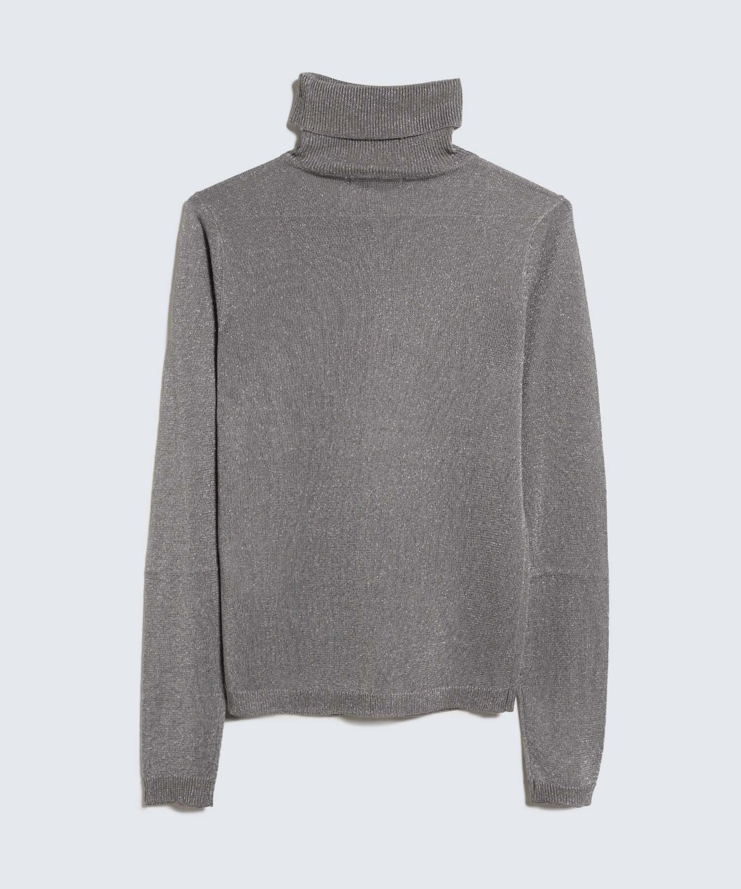 Camiseta Con Cuello Alto, Gris, hi-res