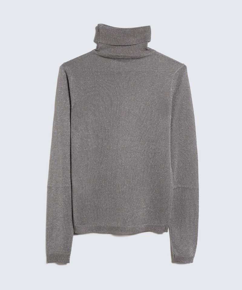 Camiseta Con Cuello Alto, Gris, hi-res
