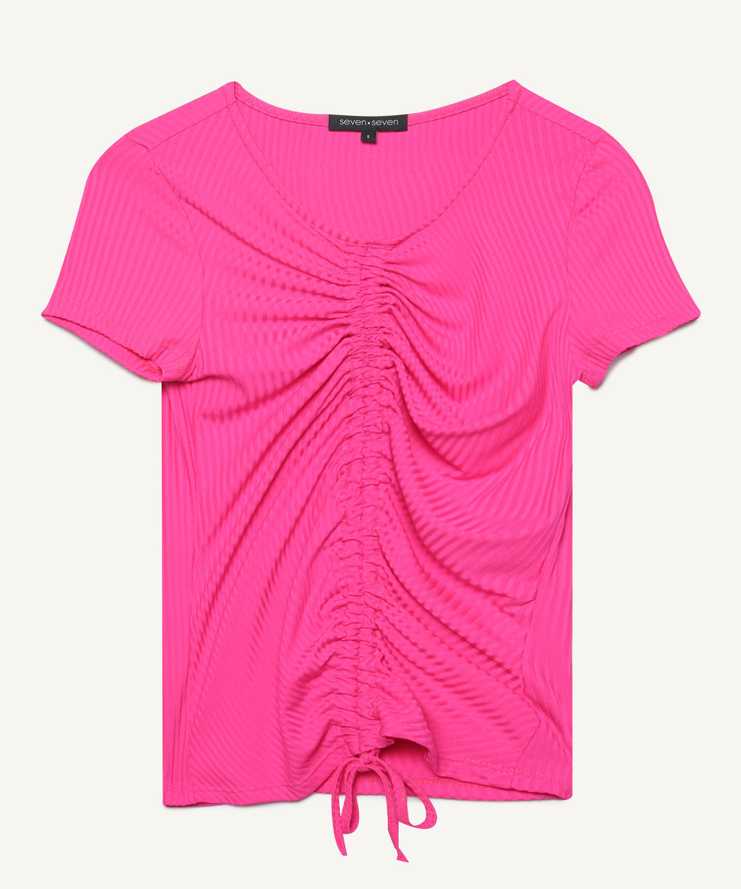 Camiseta Para Mujer Con Recogido Semi Curvo Compra Online SEVEN SEVEN