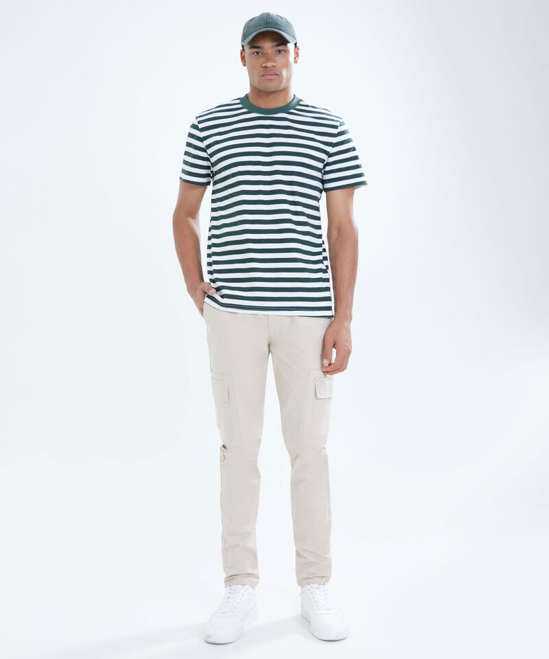 Pantal&oacute;n Tipo Chino Con Bolsillos, Beige, hi-res