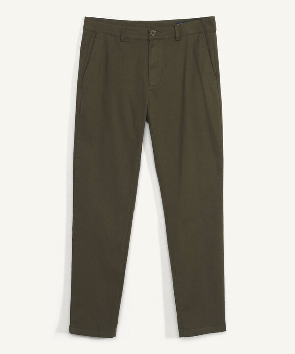 Pantal&oacute;n Tipo Chino con Bolsillos, Verde, hi-res