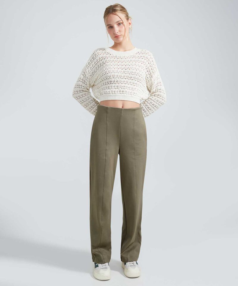 Pantal&oacute;n Sastre Con Costuras, Beige, hi-res