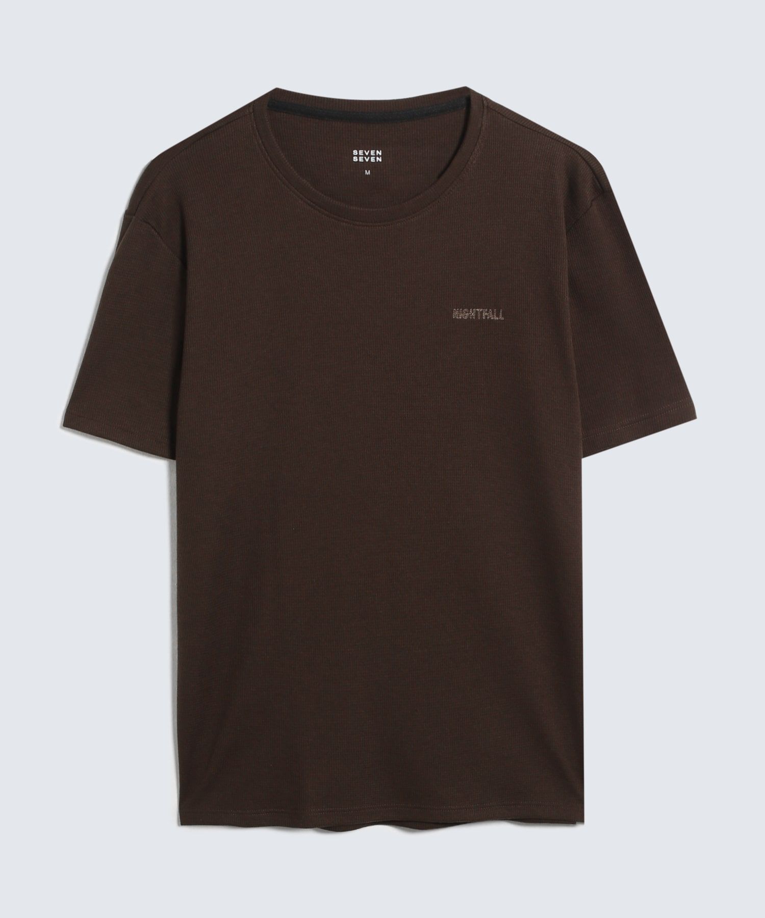 Camiseta con Bordado, Cafe, hi-res