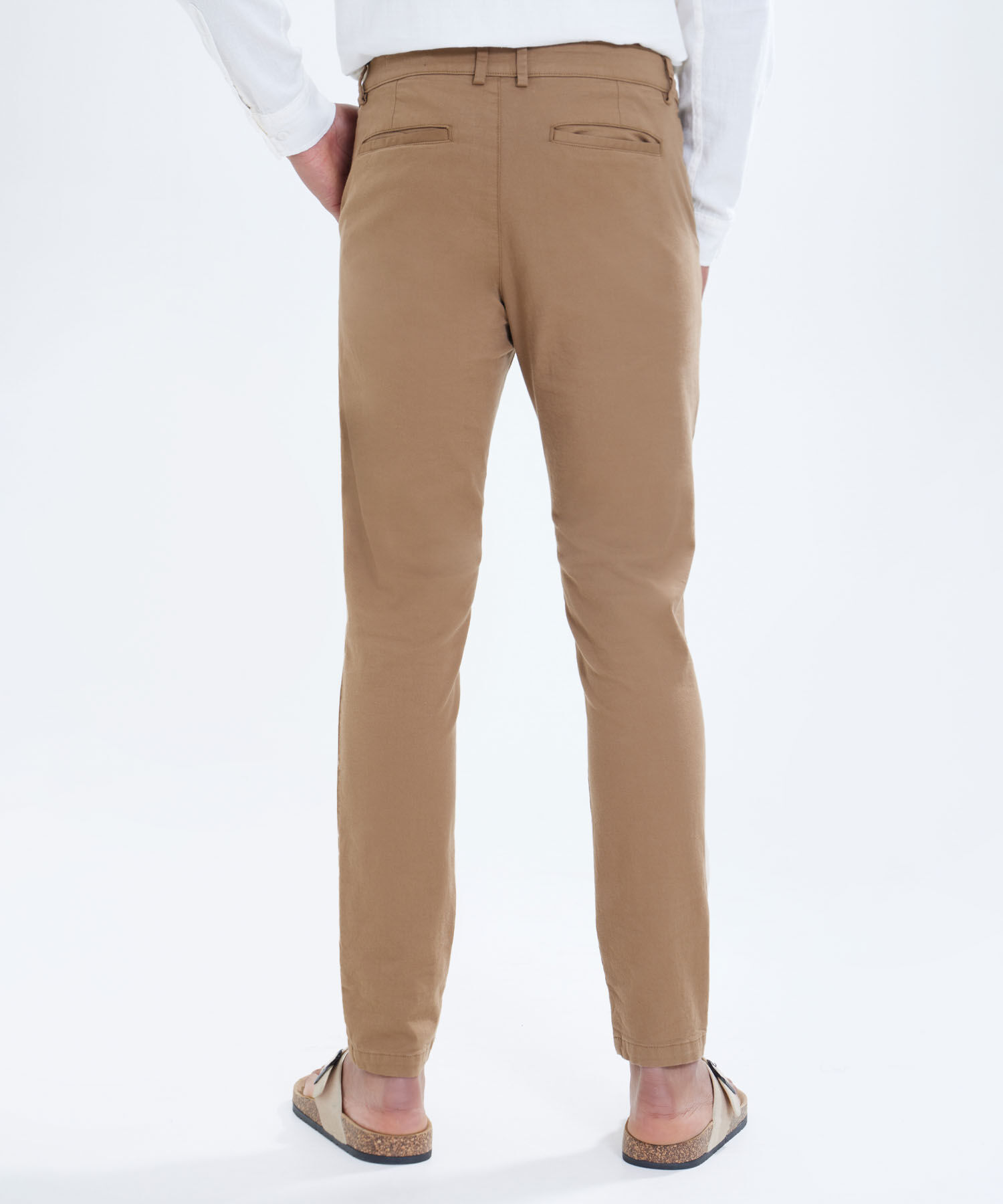 Pantal&oacute;n Tipo Chino con Bolsillos, Camel, hi-res