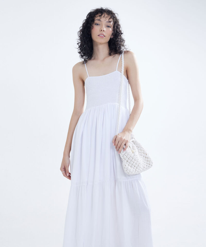 Maxi Puntadas Vestidos De Tela Beverly 525 VESTIDO FRINGE En Pear