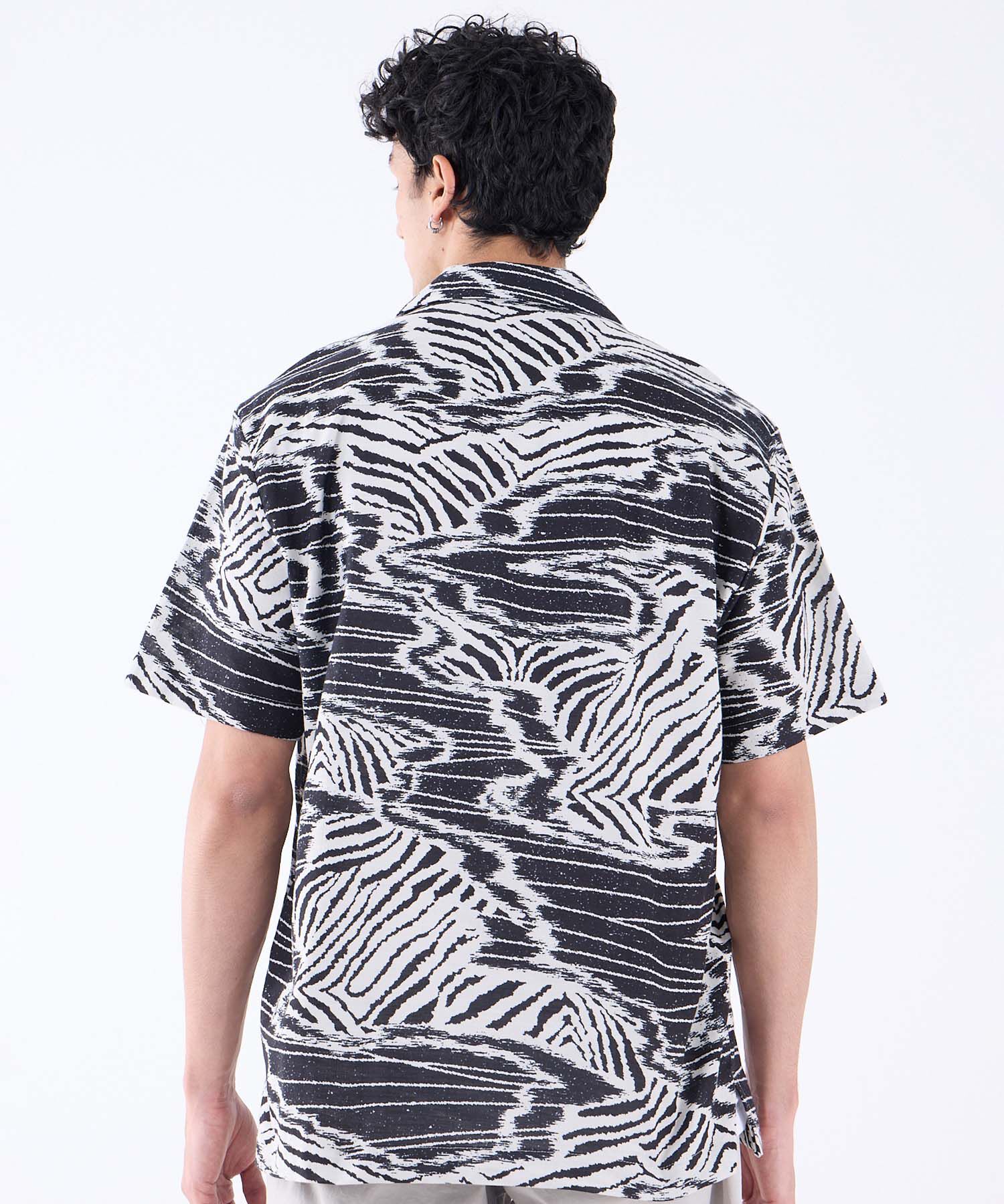 Camisa Resort Estampada, NegroCarbon, hi-res