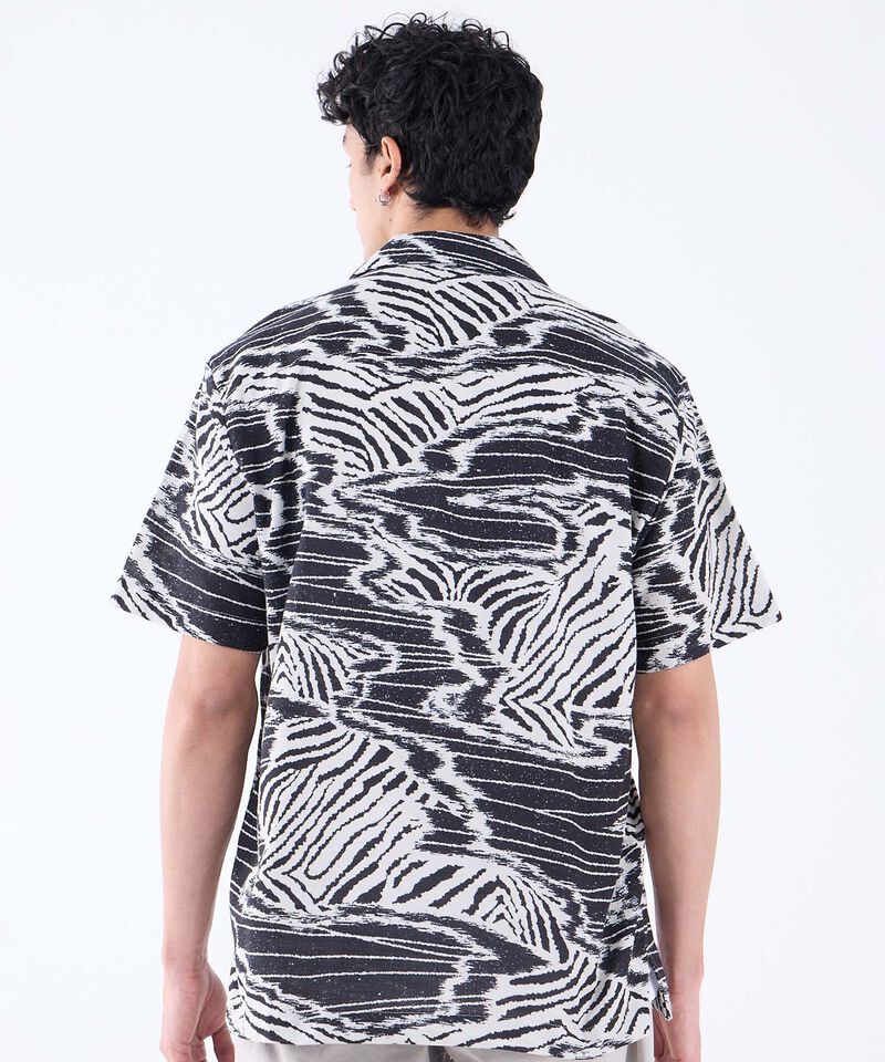 Camisa Resort Estampada, NegroCarbon, hi-res