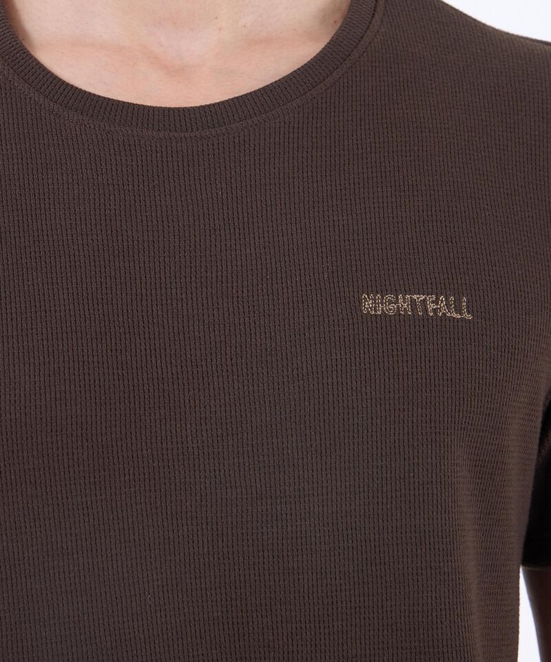 Camiseta con Bordado, Cafe, hi-res