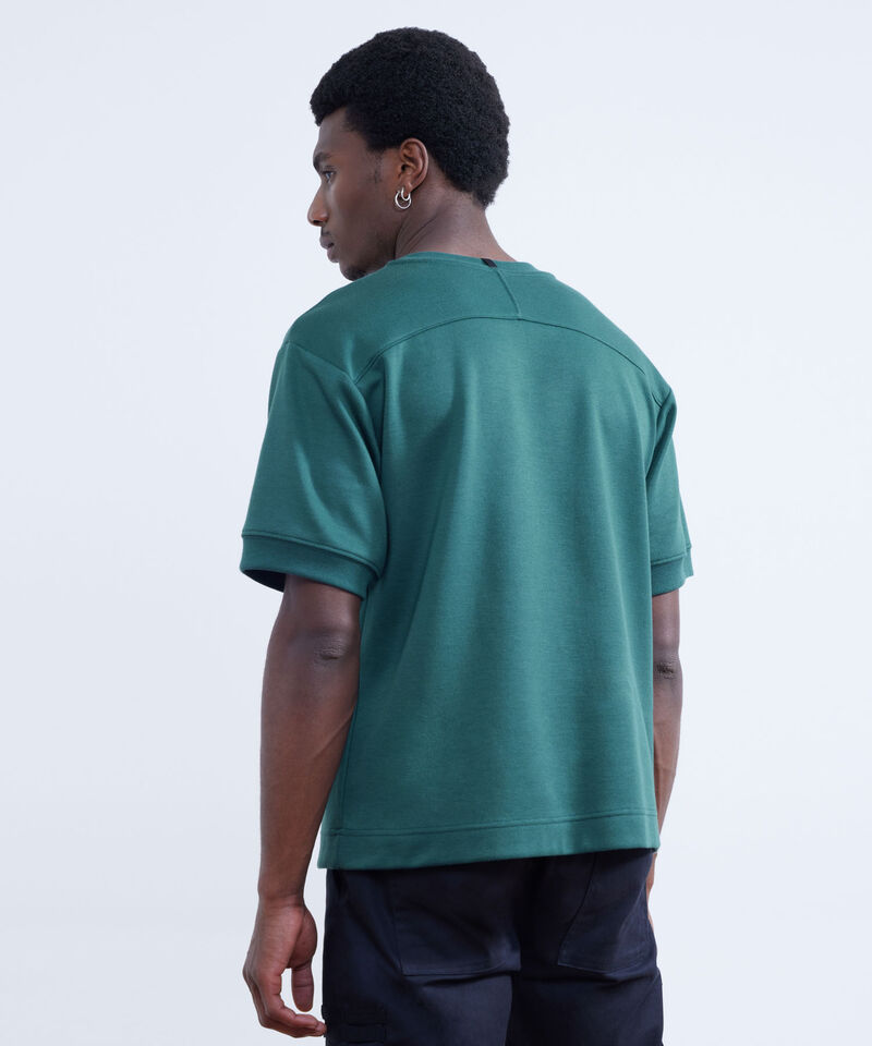 Camiseta Oversize Estampada, Verde, hi-res