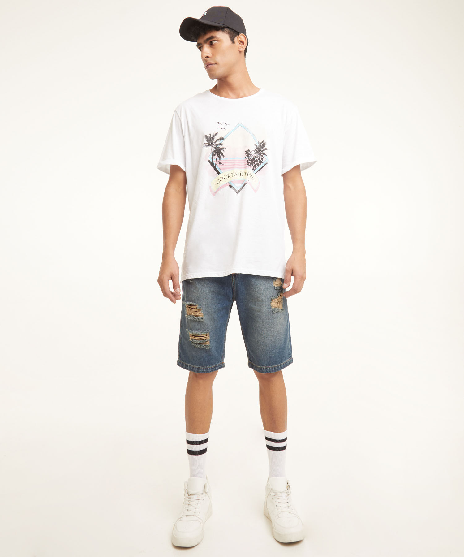 Bermudas jeans hombre