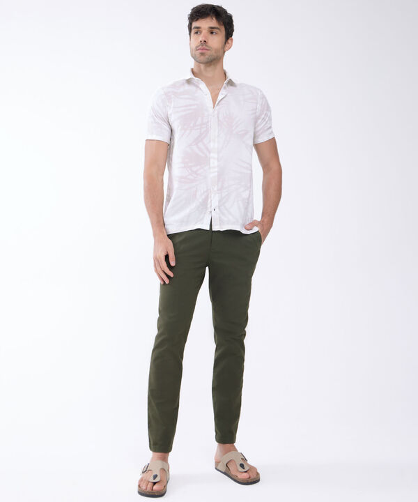 Pantal&oacute;n Tipo Chino con Bolsillos, Verde, hi-res image number null