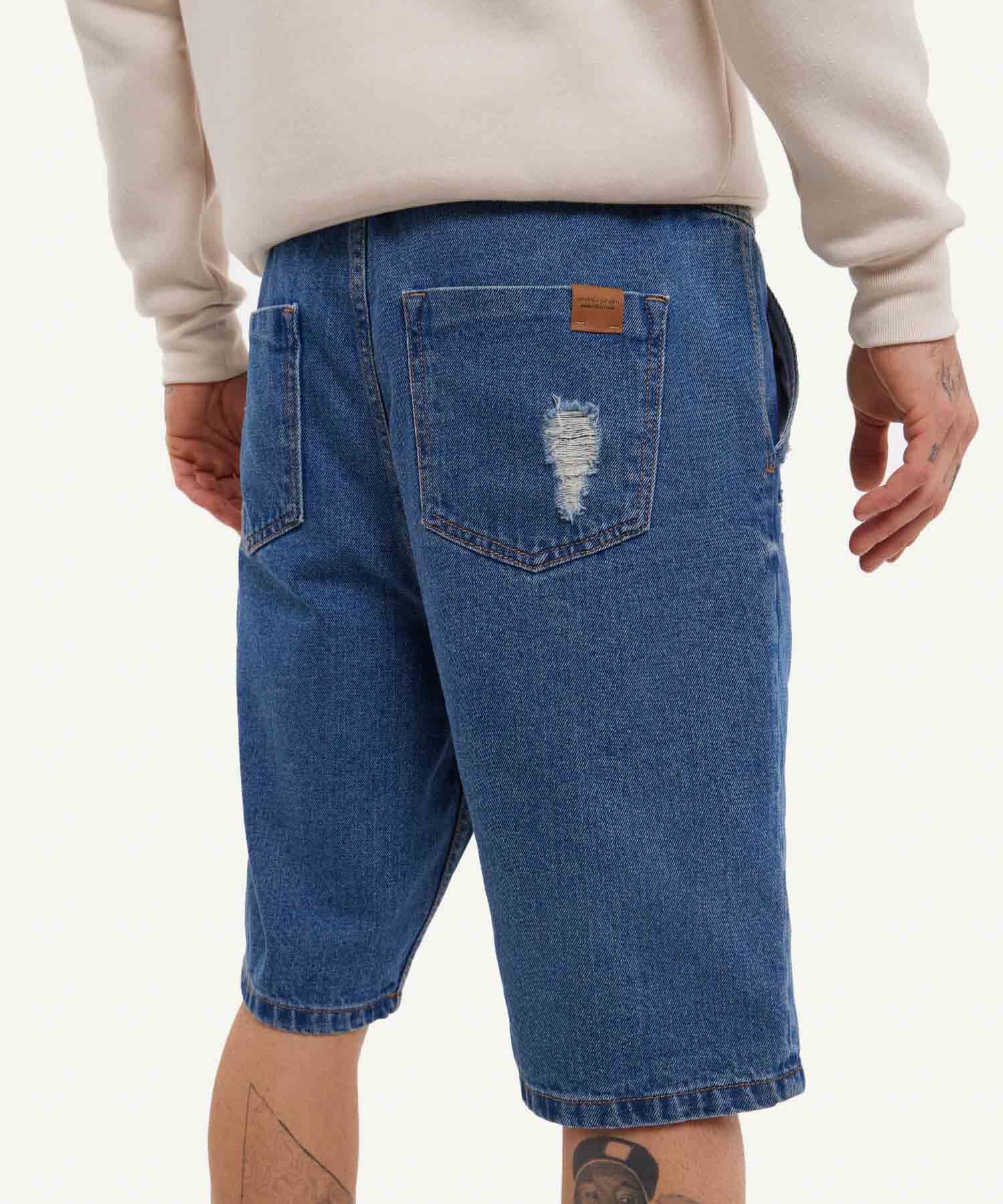 Bermudas jeans hombre