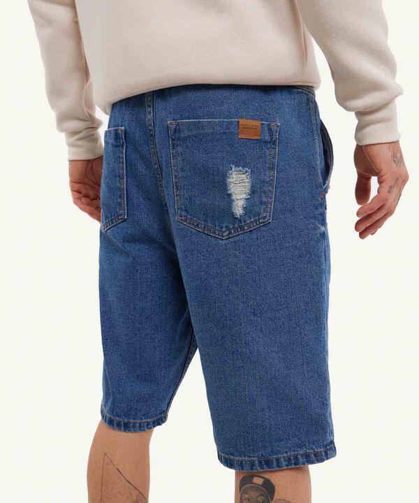 Bermudas jeans hombre