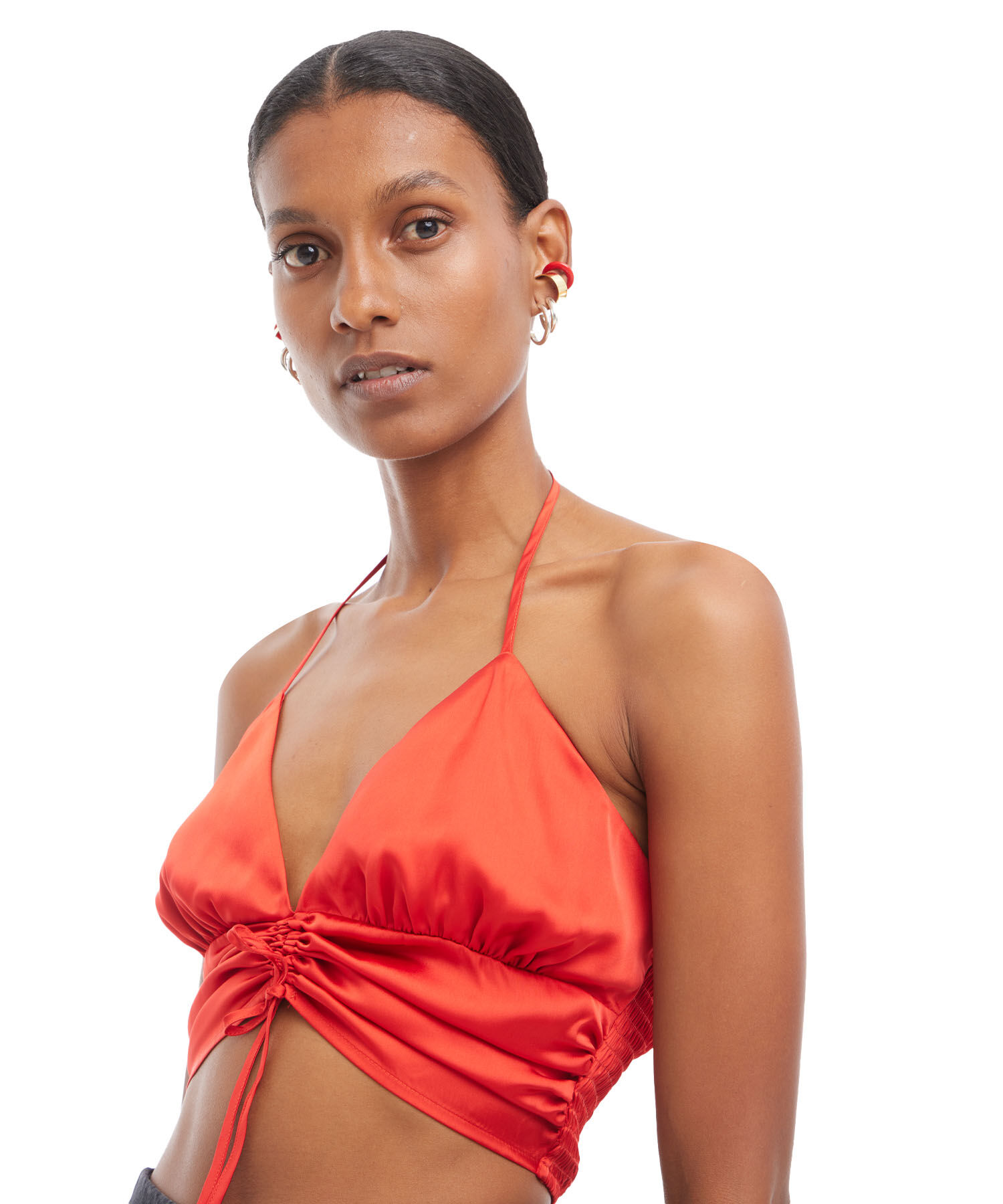 Blusa Para Mujer Cuello Halter Con Recogido En El Frente Compra Online SEVEN SEVEN