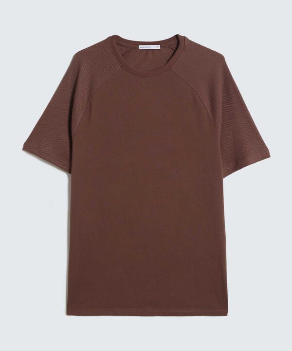 Camiseta Texturizada, Cafe, hi-res