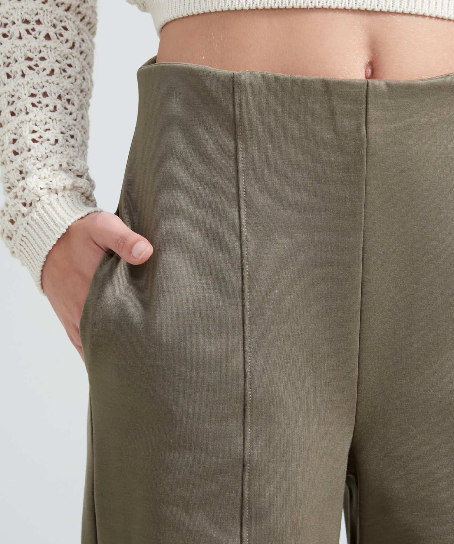 Pantal&oacute;n Sastre Con Costuras, Beige, hi-res