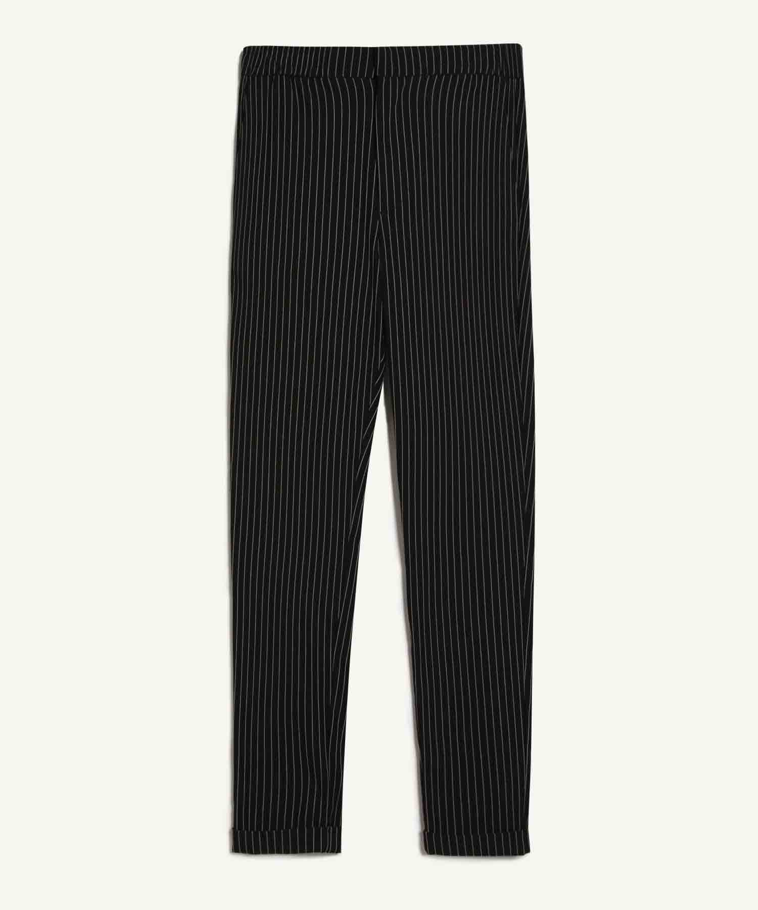 Jogger Casual A Rayas, Negro, hi-res
