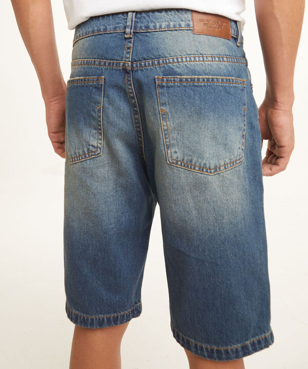 Bermudas jeans hombre