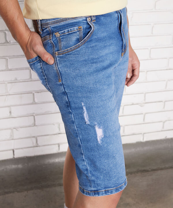 Bermudas jeans hombre
