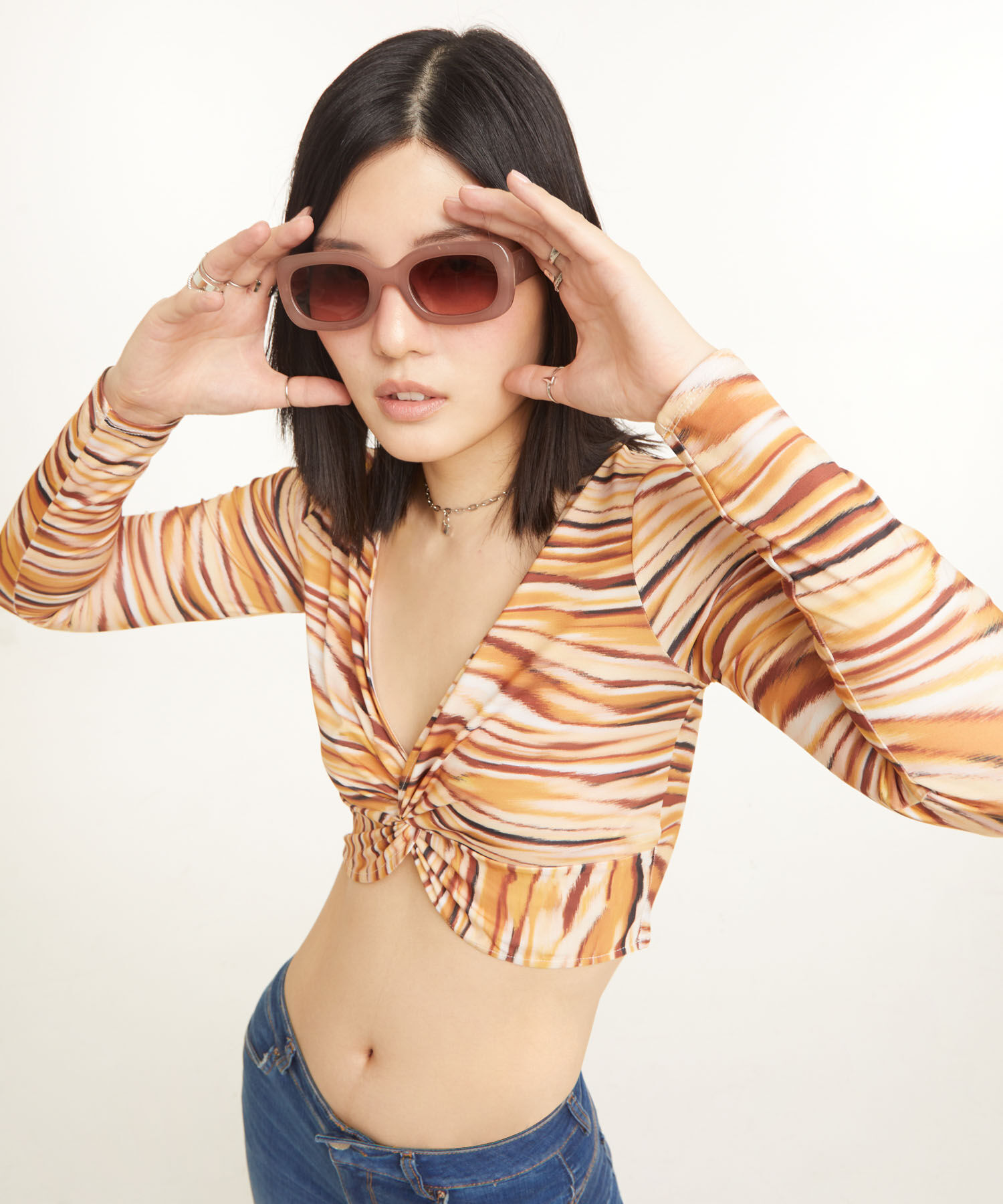 Camisetas escote v mujer best sale