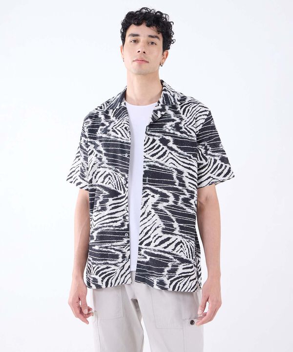 Camisa Resort Estampada, NegroCarbon, hi-res image number null