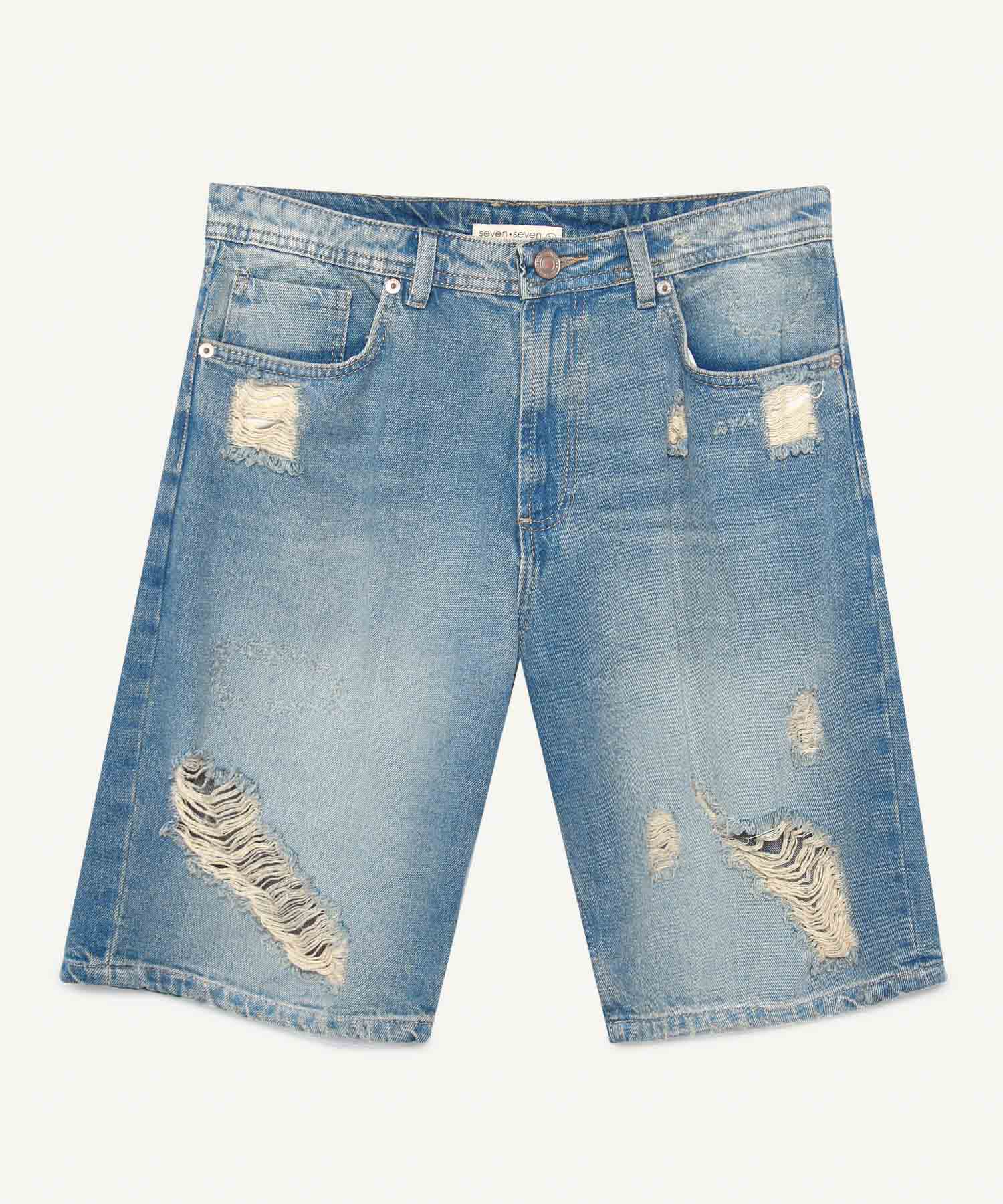 Bermudas jeans hombre