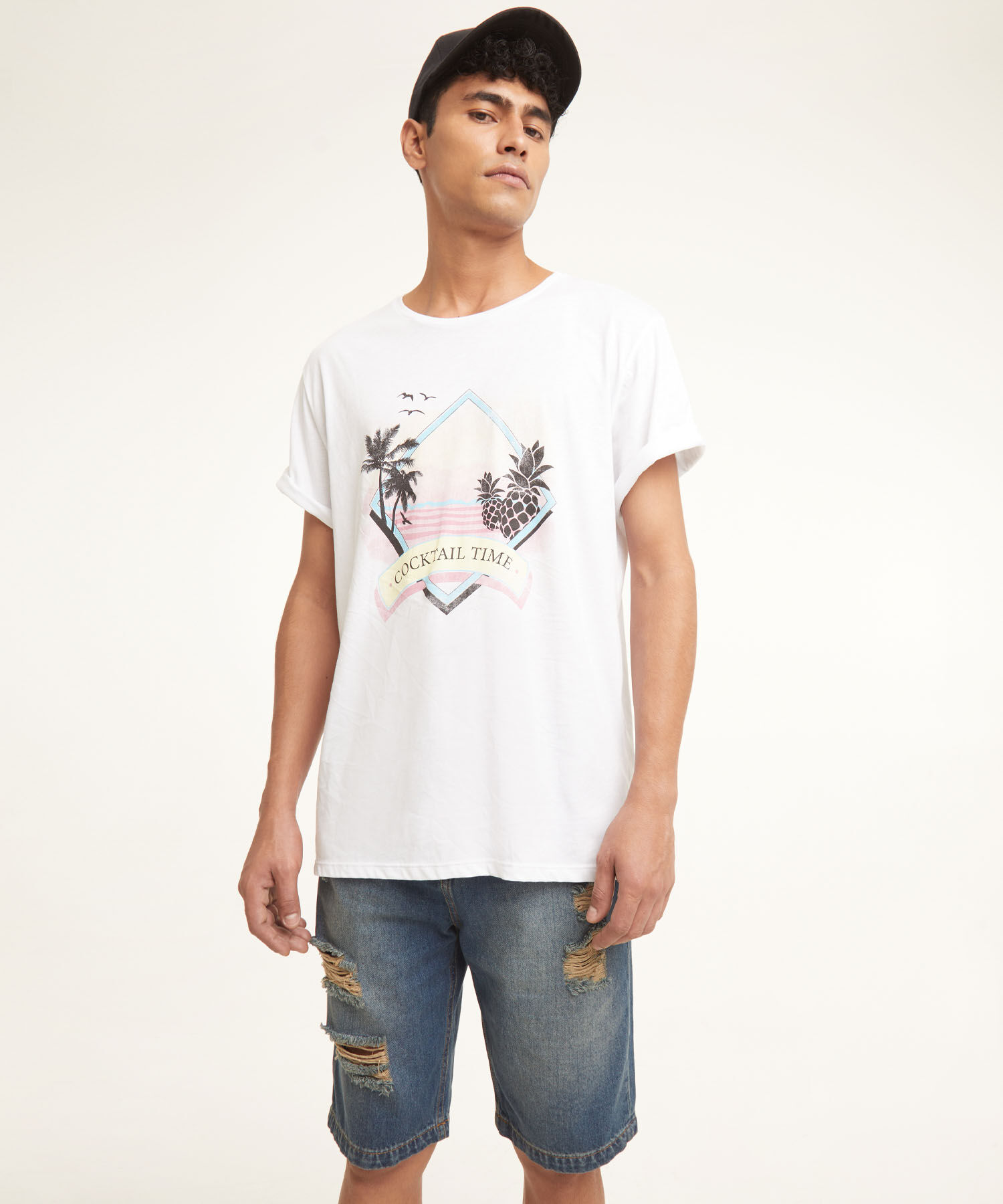 Bermudas jeans hombre