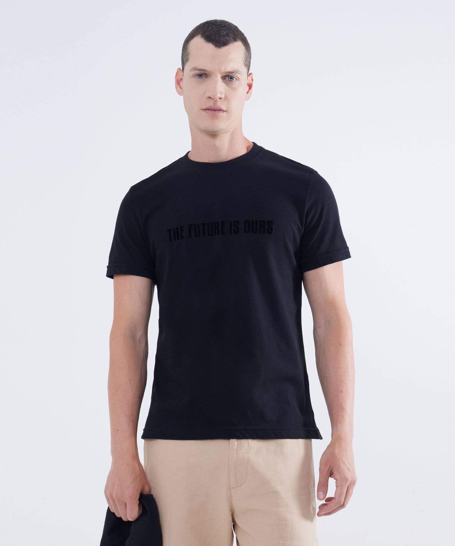 Camiseta de terciopelo hombre top