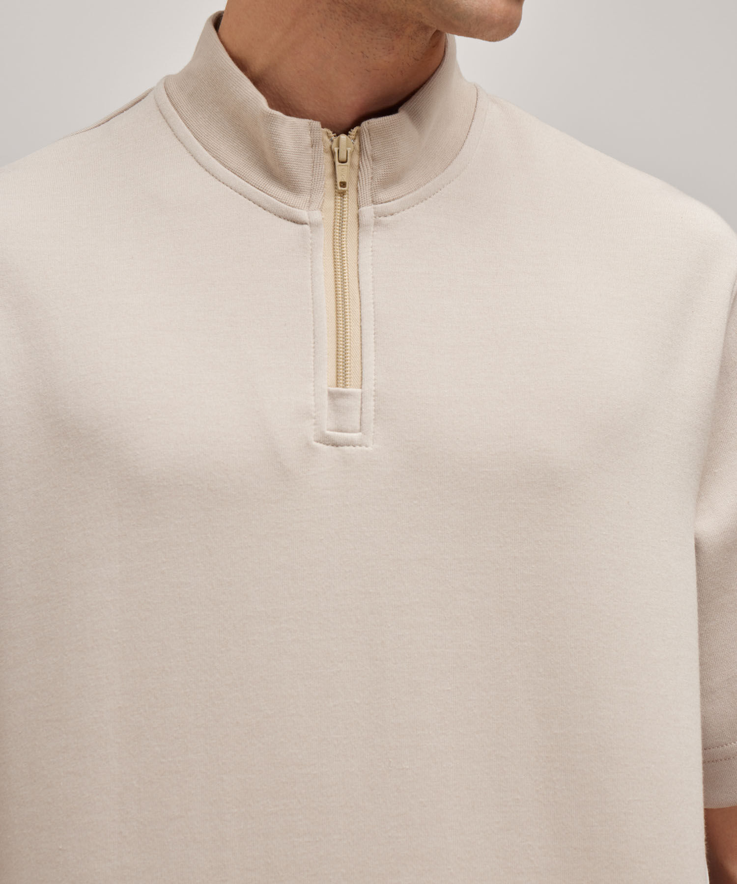 Polo Cuello Alto, Beige, hi-res