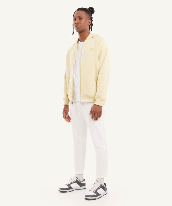 Buzo Hoodie Oversized Con Cremallera, Amarillo, hi-res