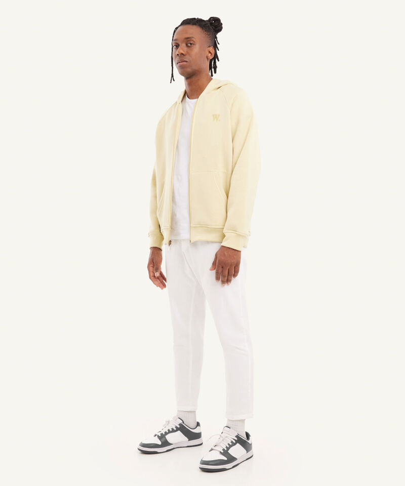 Buzo Hoodie Oversized Con Cremallera, Amarillo, hi-res