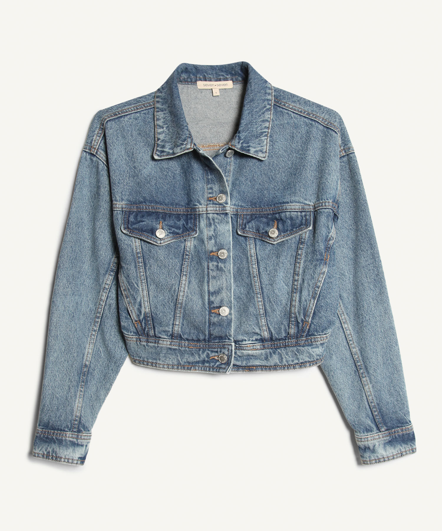 Chaqueta Tipo Crop En Denim|Compra Online|SEVEN SEVEN