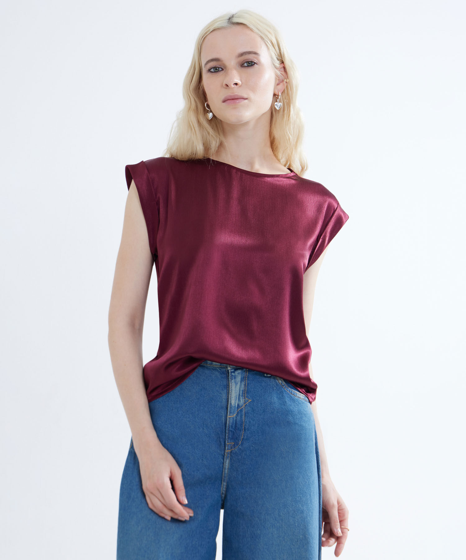 Blusas cortas en satin online