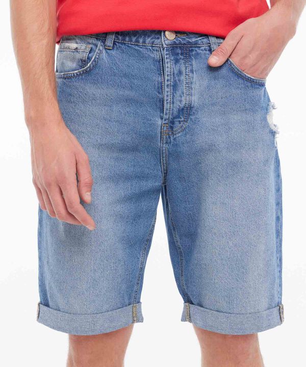Bermudas jeans hombre