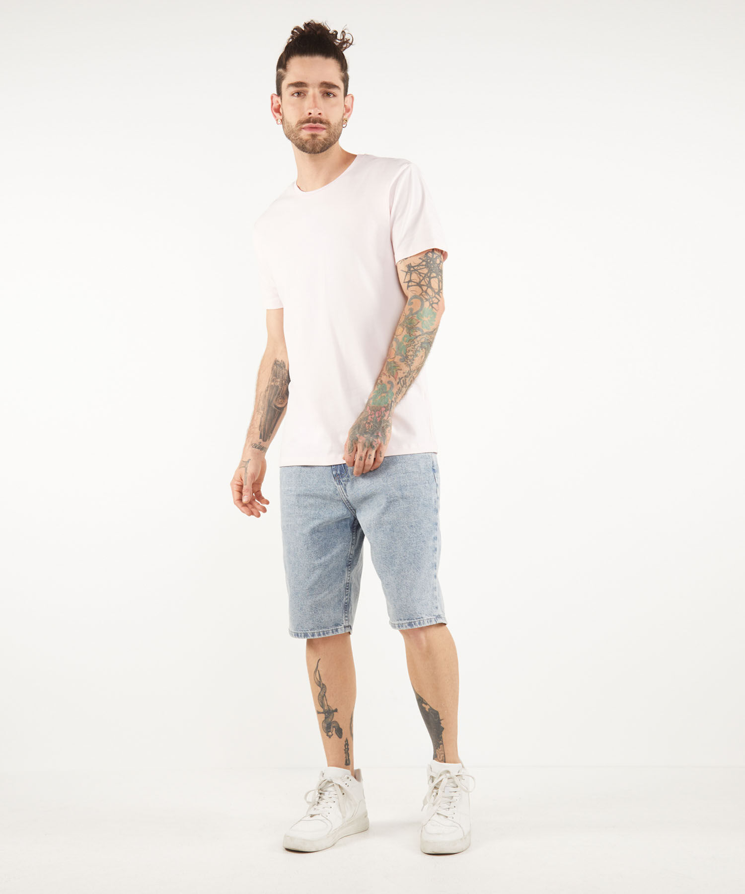 Bermudas jeans hombre