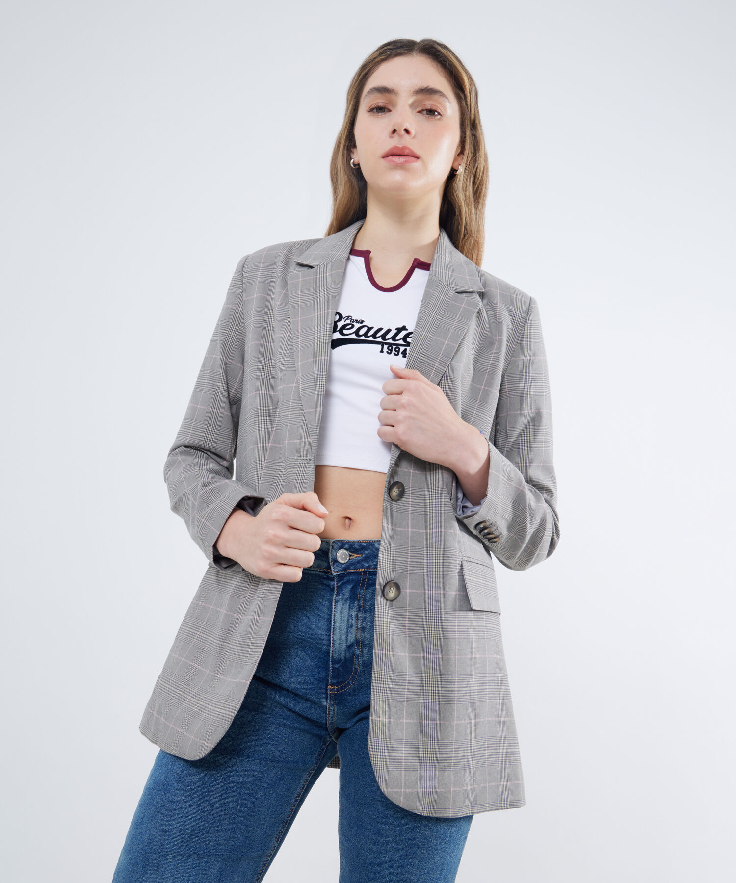 Chaquetas a cuadros para mujer store