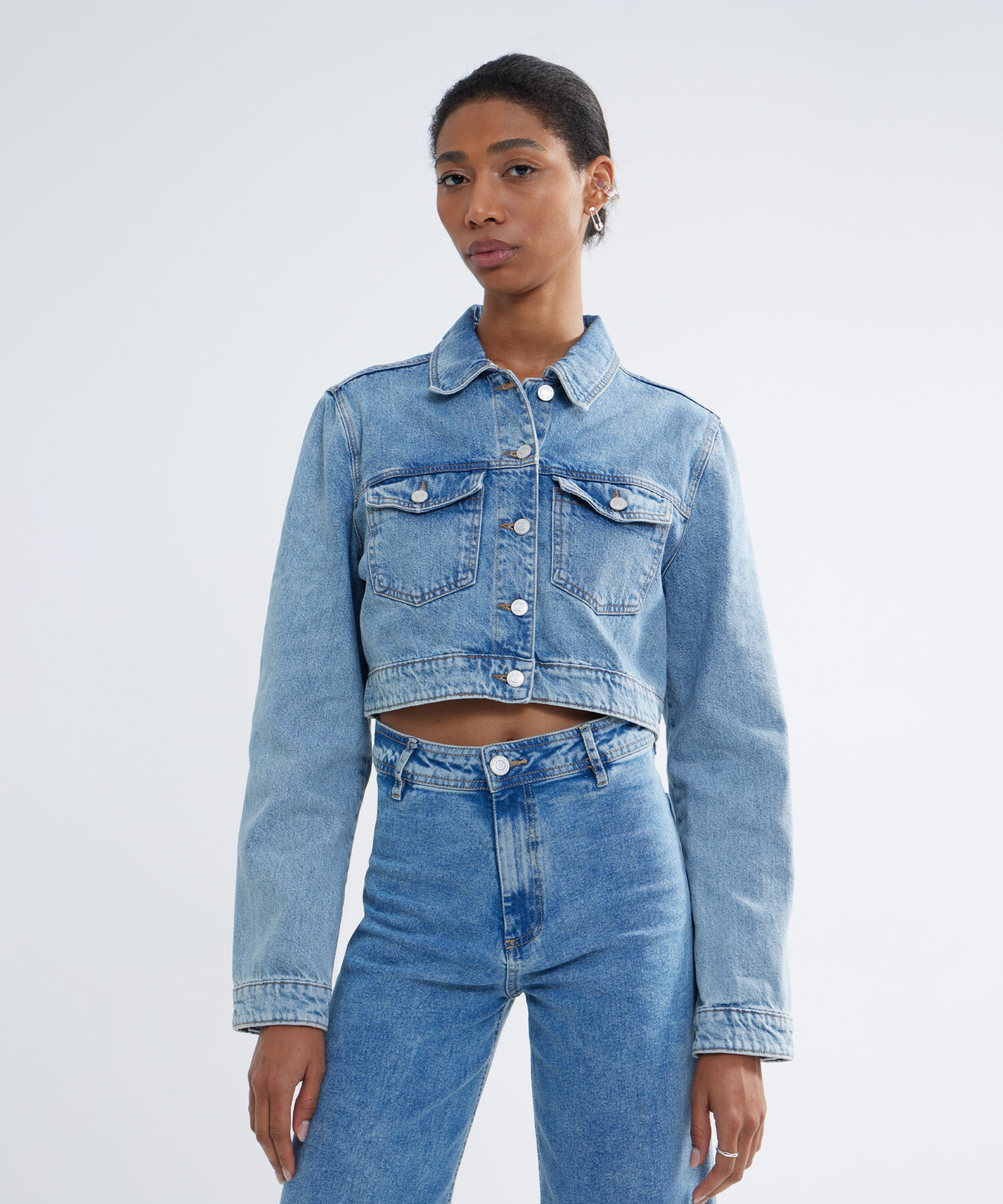 Chaquetas Y Chalecos En Denim Para Mujer Compra ahora SevenSeven
